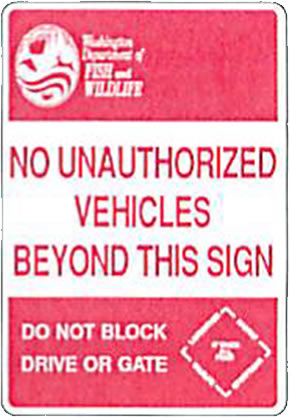 NO UNAUTHORIZED VEHICLES BEYOND THIS SIGN